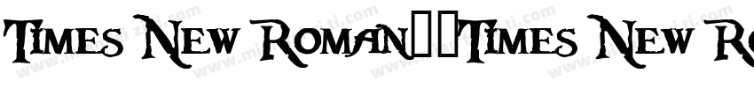 Times New Roman下载Times New Roman字体转换